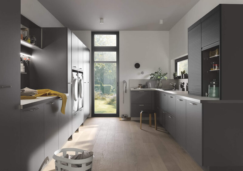 Putty & Charcoal Haven PGK • Premium German Kitchens • Artisan Collection • Traditional • Billy Lows